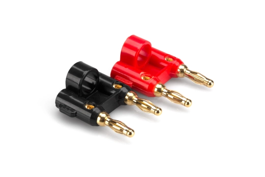 Hosa - Wide Opening Dual Banana Connector - 2 pc