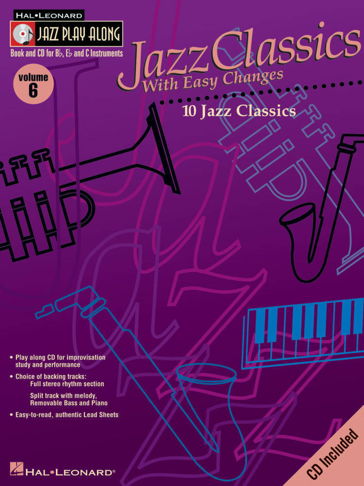 Jazz Classics with Easy Changes: Jazz Play-Along Volume 6 - Book/CD