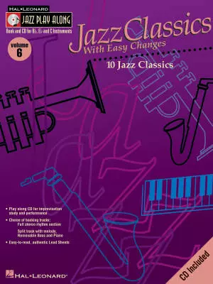 Hal Leonard - Jazz Classics with Easy Changes: Jazz Play-Along Volume 6 - Book/CD