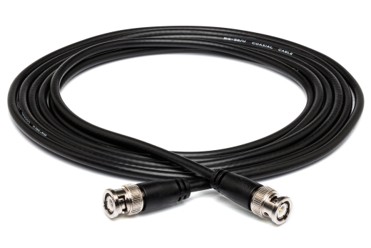 Hosa - 50-ohm Coaxial Cable, BNC to Same - 1.5 ft