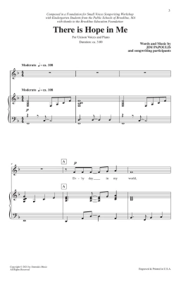 There Is Hope In Me - Papoulis - Unison