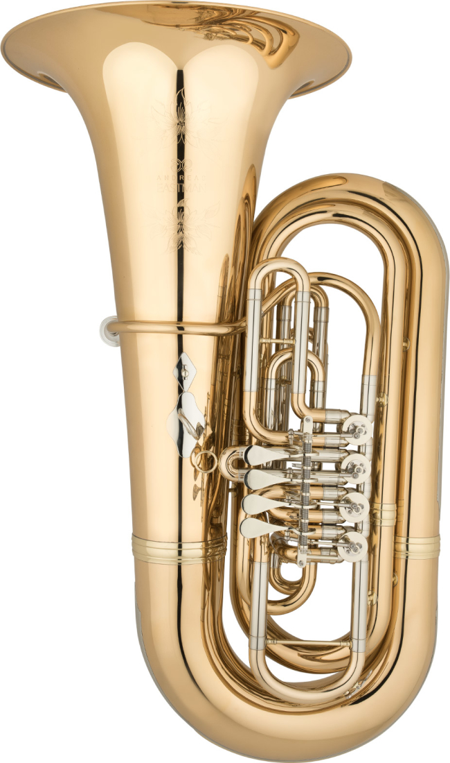 EBB825G BBb 5/4 Tuba with 4 Front Rotary Valves - Gold