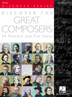 Hal Leonard - Discover the Great Composers (Set of 24 Posters) - Poster Pak