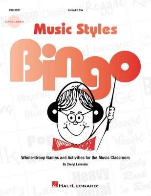 Hal Leonard - Music Styles Bingo - Lavender - Game