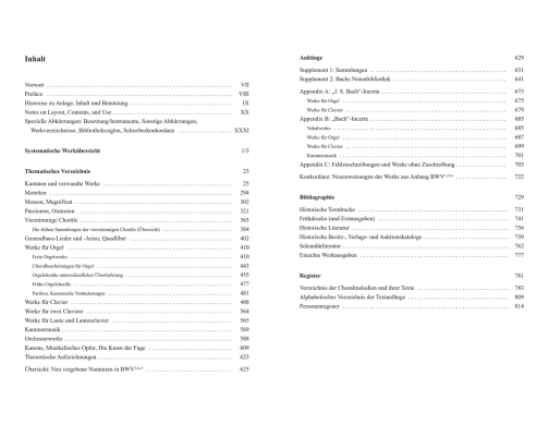 Bach-Werke-Verzeichnis (BWV) (3rd Edition) - Book