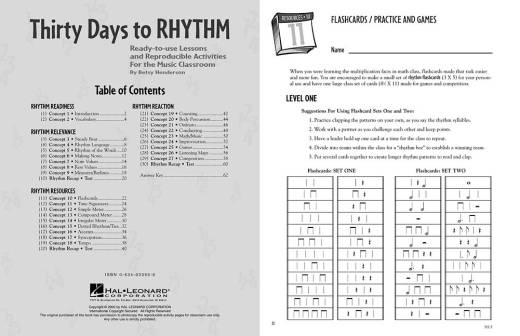 Thirty Days to Rhythm - Henderson - Teacher\'s Manual