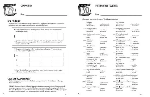 Thirty Days to Rhythm - Henderson - Teacher\'s Manual