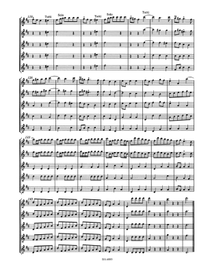 Six Concertos for five Flutes op. 15, Volume II - Boismortier/Harras - Flute Quintet