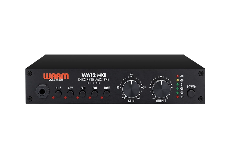 WA12 MKII Black Single-Channel Mic Pre 24V