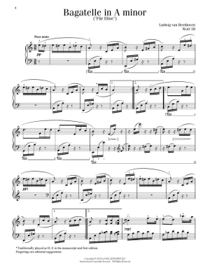 Intermediate Beethoven Favorites - Piano - Book