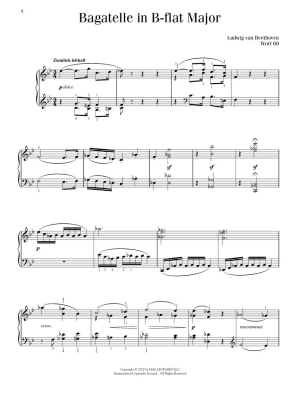 Intermediate Beethoven Favorites - Piano - Book