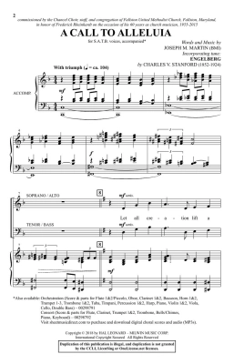 A Call to Alleluia - Martin - SATB