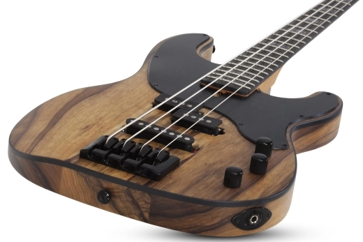 Model-T 4 Exotic Black Limba Bass Guitar - Natural Satin