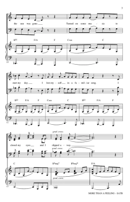 More Than a Feeling - Scholz/Shaw - SATB