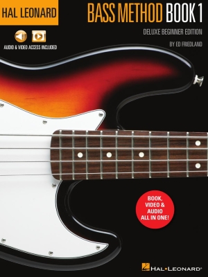 Hal Leonard - Hal Leonard Bass Method Book 1 (Deluxe Beginner Edition) - Friedland - Book/Audio & Video Online