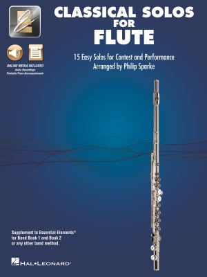 Hal Leonard - Classical Solos for Flute: 15 Easy Solos for Contest and Performance - Sparke - Flute - Book/Media Online