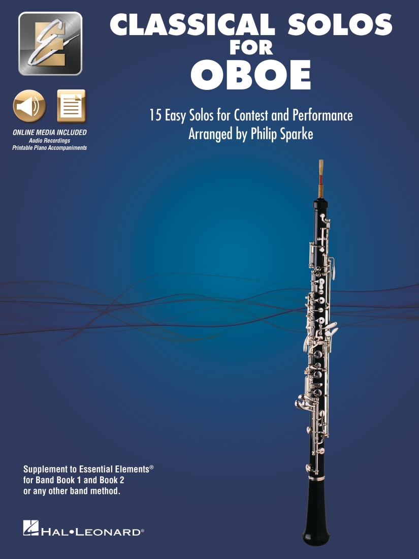 Classical Solos for Oboe: 15 Easy Solos for Contest and Performance - Sparke - Oboe - Book/Media Online
