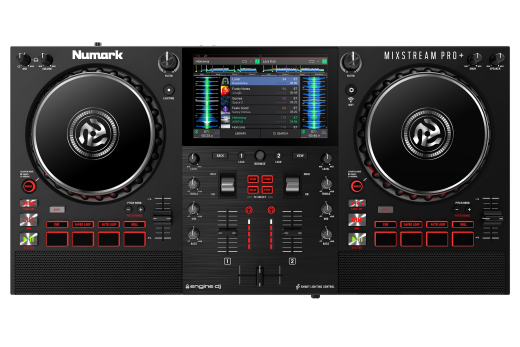 Numark - Mixstream Pro + Standalone Streaming DJ Controller with Wi-Fi