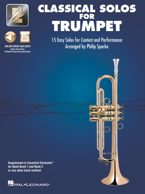 Hal Leonard - Classical Solos for Trumpet: 15 Easy Solos for Contest and Performance - Sparke - Trumpet - Book/Media Online