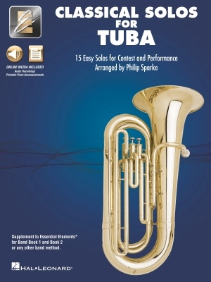 Hal Leonard - Classical Solos for Tuba: 15 Easy Solos for Contest and Performance - Sparke - Tuba - Book/Media Online