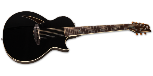 LTD TL-7 Thinline 7-String Electric Guitar - Black