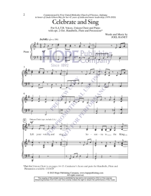 Celebrate and Sing - Raney - SATB