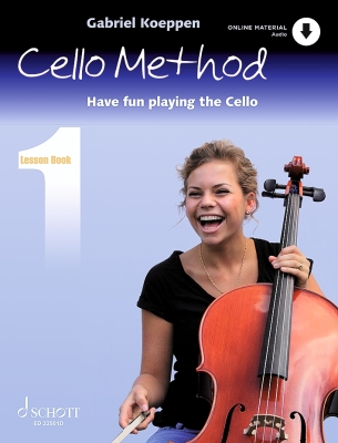 Schott - Cello Method, Lesson Book 1 - Koeppen - Cello - Book/Audio Online