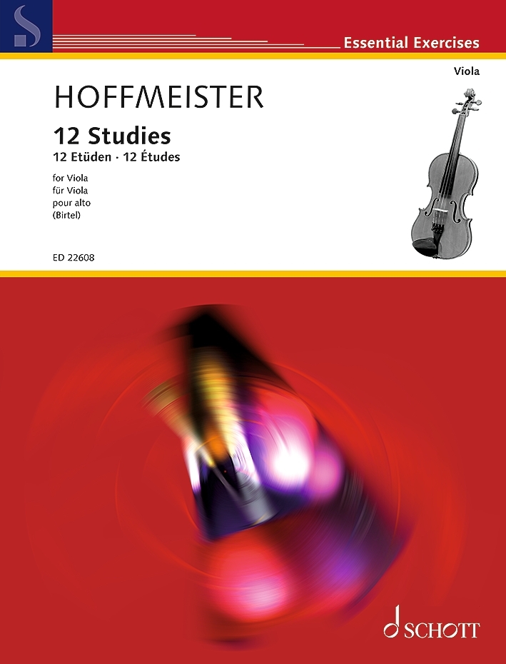 12 Etudes for Viola - Hoffmeister/Birtel - Viola - Book