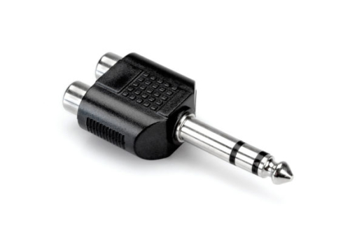 Hosa - Dual RCA to 1/4 TRS Adapter