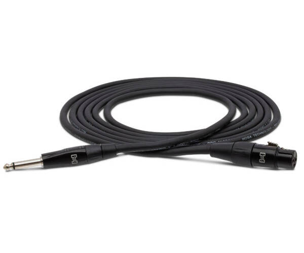 REAN XLR3F to 1/4\'\' TS Pro Microphone Cable - 5\'
