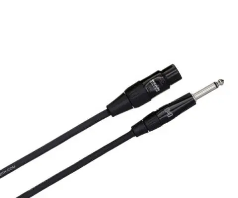 REAN XLR3F to 1/4\'\' TS Pro Microphone Cable - 10\'