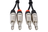 Dual REAN 1/4\'\' TS to Dual REAN 1/4\'\' Pro Stereo Interconnect - 10\'