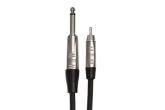 REAN 1/4\'\' TS to RCA Pro Unbalanced Interconnect - 5\'