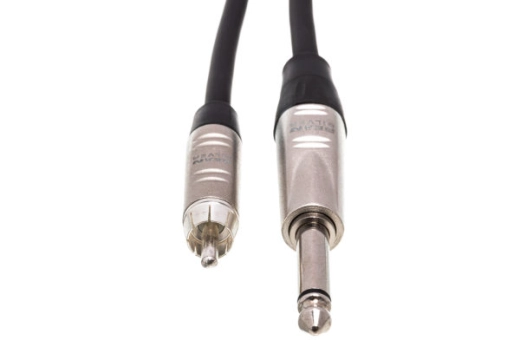 REAN 1/4\'\' TS to RCA Pro Unbalanced Interconnect - 5\'