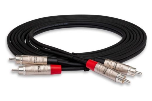 Hosa - Dual REAN RCA to Dual REAN RCA Pro Stereo Interconnect - 3