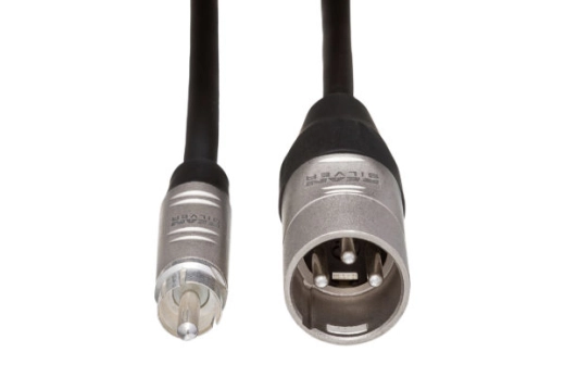 REAN RCA to XLR3M Pro Unbalanced Interconnect - 3\'