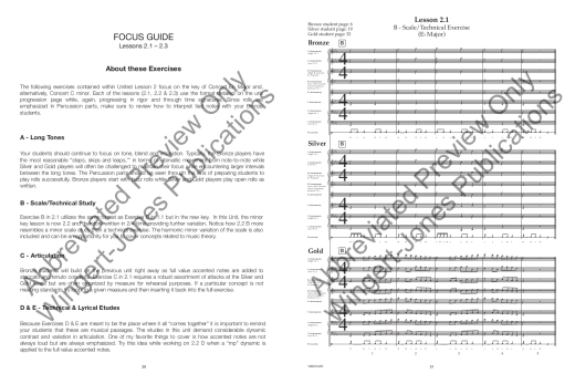 United System for Winds & Percussion - Sciaino - Teacher Edition - Book