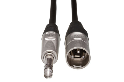 Cble dinterconnexion symtrique  fiche TRS 6,35mm REAN vers fiche XLR3M (9mtres)