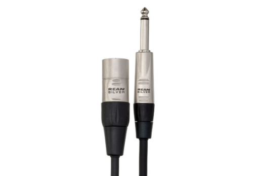 Cble dinterconnexion symtrique  fiche TRS 6,35mm REAN vers fiche XLR3M (9mtres)