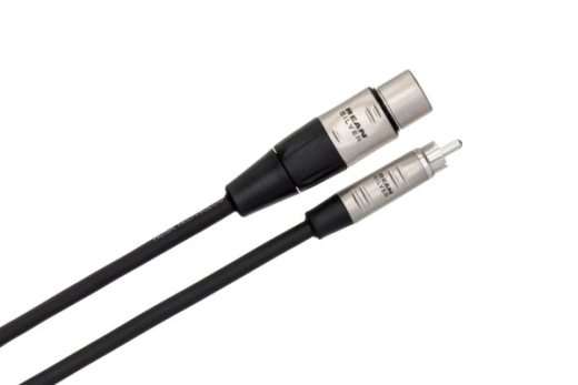 REAN XLR3F to RCA Pro Unbalanced Interconnect - 3\'