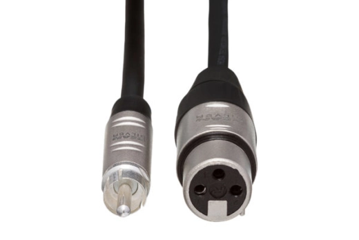 REAN XLR3F to RCA Pro Unbalanced Interconnect - 3\'