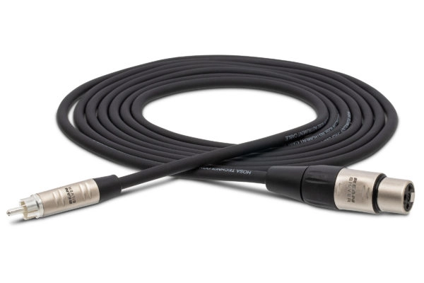 REAN XLR3F to RCA Pro Unbalanced Interconnect - 10\'