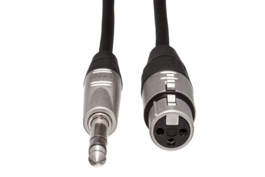 Cble dinterconnexion symtrique  fiche TRS 6,35mm vers XLR3F REAN (30mtres)