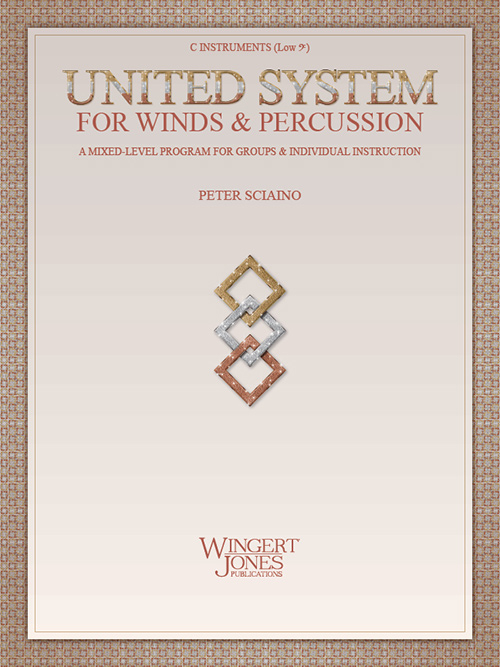 United System for Winds & Percussion - Sciaino - C Instruments (Low T.C.) - Book