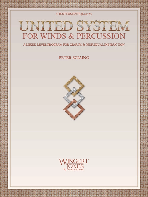 United System for Winds & Percussion - Sciaino - C Instruments (Low T.C.) - Book