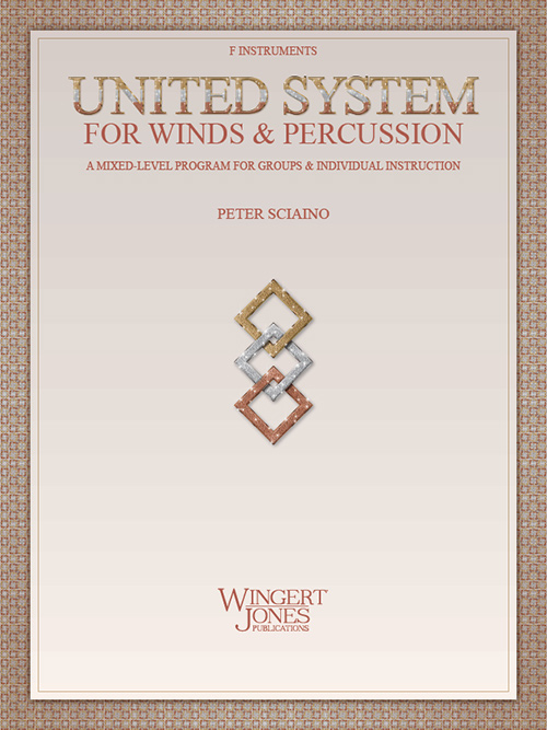 United System for Winds & Percussion - Sciaino - F Instruments - Book