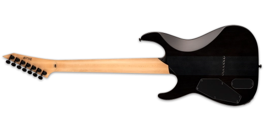 LTD M-1007HT 7-String Electric Guitar w/Burled Poplar Top - Black Fade