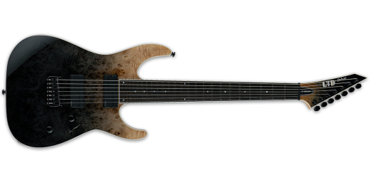 ESP Guitars - LTD M-1007HT 7-String Electric Guitar w/Burled Poplar Top - Black Fade