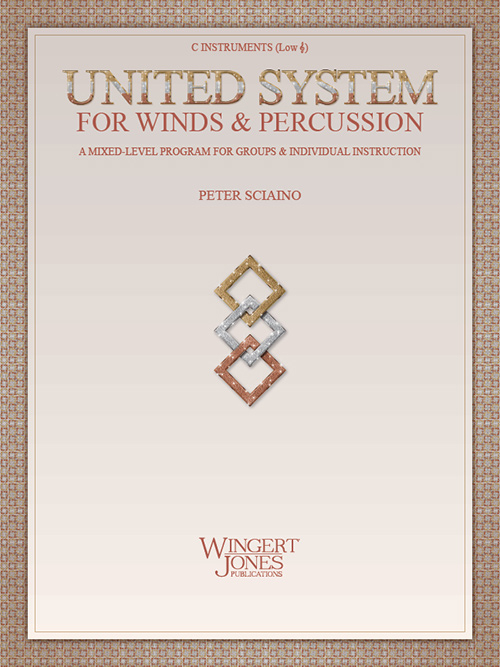 United System for Winds & Percussion - Sciaino - C Instruments (Low B.C.) - Book