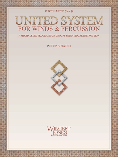 United System for Winds & Percussion - Sciaino - C Instruments (Low B.C.) - Book